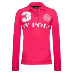 Polo Favouritas EQ de mangas compridas HV Polo Fúcsia Rosa