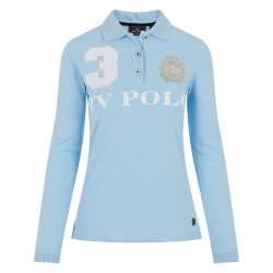 Polo Favouritas EQ de mangas compridas HV Polo Gelo azul