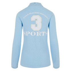 Polo Favouritas EQ de mangas compridas HV Polo Gelo azul