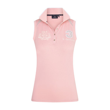 Polo sem mangas Favouritas Tech HV Polo Rosa feliz