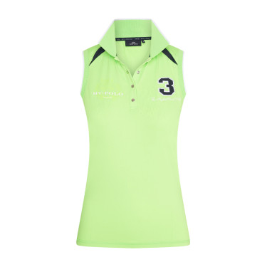 Polo sem mangas Favouritas Tech HV Polo Verde-limão Polo sem mangas Favouritas Tech HV Polo Verde-limão