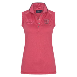 Polo sem mangas Favouritas Tech Luxury HV Polo Morango Vermelho