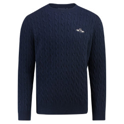 Suéter trançado masculino HV Polo Classy
