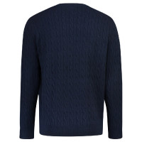Suéter trançado masculino HV Polo Classy Azul-marinho Suéter trançado masculino HV Polo Classy Azul-marinho