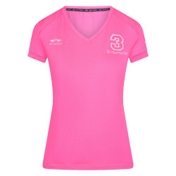 T-shirt Favouritas Tech manga curta HV Polo Neon fúcsia Rosa