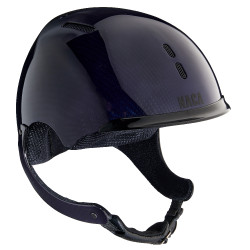 Casque d'équitation NACA Gravity XP carbone Bleu brillant carbone