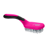 Escova para crina e cauda Imperial Riding Boomerang Rosa néon Escova para crina e cauda Imperial Riding Boomerang Rosa néon
