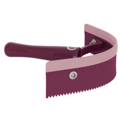 Faca de calor curvada em PVC com borracha Imperial Riding Flor negra Preto