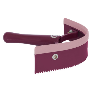 Faca de calor curvada em PVC com borracha Imperial Riding Flor negra Preto