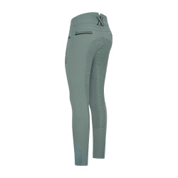 Calça de equitação Imperial Riding El Capone cintura alta FullGrip Sálvia escura Azul