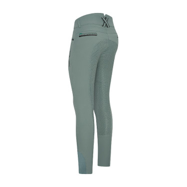 Calça de equitação Imperial Riding El Capone cintura alta FullGrip Sálvia escura Azul