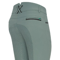 Calça de equitação Imperial Riding El Capone cintura alta FullGrip Sálvia escura Azul