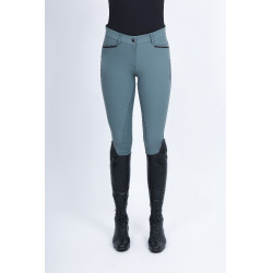 Calça de equitação Imperial Riding El Capone cintura alta FullGrip Sálvia escura Azul