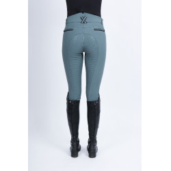 Calça de equitação Imperial Riding El Capone cintura alta FullGrip Sálvia escura Azul