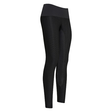 Calça de equitação Euro-Star Flying Famous FullGrip Preto