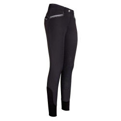 Calça de equitação Easy Rider Carice KneeGrip Preto