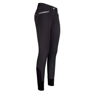 Calça de equitação Easy Rider Carice KneeGrip Preto