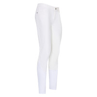 Calça de equitação Euro-Star Dynamic Air FullGrip para homem Branco