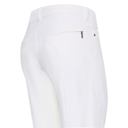 Calça de equitação Euro-Star Dynamic Air FullGrip para homem Branco Calça de equitação Euro-Star Dynamic Air FullGrip para homem Branco
