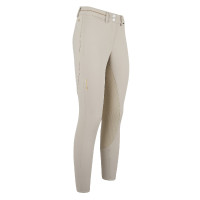 Calça de equitação Euro-Star Jigsaw FullGrip Premium feminina Revestimento prateado Bege Calça de equitação Euro-Star Jigsaw FullGrip Premium feminina Revestimento prateado Bege