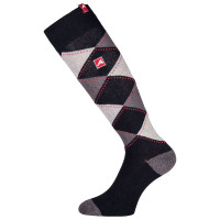 Meias xadrez Euro-Star Polygiene Preto / taupe / cinza mescla. Meias xadrez Euro-Star Polygiene Preto / taupe / cinza mescla.