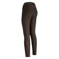 Calça de equitação Euro-Star Miley PowerGrip feminina Ébano Castanho Calça de equitação Euro-Star Miley PowerGrip feminina Ébano Castanho
