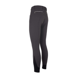 Calça de equitação Easy Rider Victor KneeGrip masculino Cinza corvo Cinzento