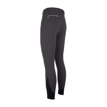 Calça de equitação Easy Rider Victor KneeGrip masculino Cinza corvo Cinzento