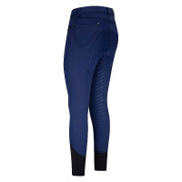 Calça de equitação Easy Rider Xantippe Fullgrip Azul Patriote