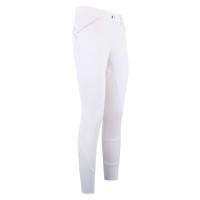Calças de equitação Easy Rider Elodie Diamond FullGrip Branco