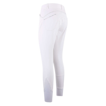 Calça de equitação Easy Rider Elodie Diamond FullGrip infantil Branco Calça de equitação Easy Rider Elodie Diamond FullGrip infantil Branco