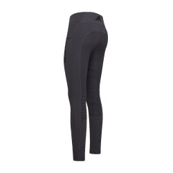 Legging de equitação Easy Rider Livia FullGrip Periscópio Cinzento