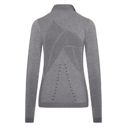 Top com meio zíper Euro-Star Maggy Íman mesclado Cinzento Top com meio zíper Euro-Star Maggy Íman mesclado Cinzento