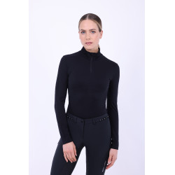 Top com meio zíper Euro-Star Maggy Íman mesclado Cinzento Top com meio zíper Euro-Star Maggy Íman mesclado Cinzento