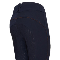 Calça de equitação Easy Rider Nora FullGrip Azul-marinho