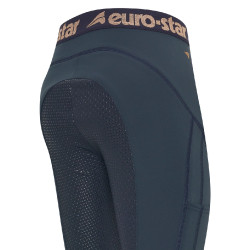 Calça de equitação Euro-Star Athletic Softshell FullGrip Azul-marinho Calça de equitação Euro-Star Athletic Softshell FullGrip Azul-marinho