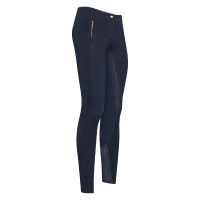 Calça de equitação Euro-Star Slim Shape Denim FullGrip Denim azul escuro