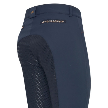 Calça de equitação Euro-Star Arista Fashion Diamond FullGrip Azul-marinho Calça de equitação Euro-Star Arista Fashion Diamond FullGrip Azul-marinho