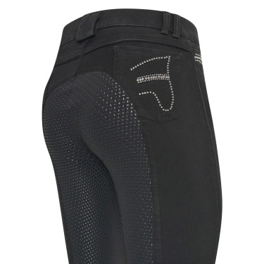 Calça de equitação Euro-Star Indigo Diamond Den. FullGrip Denim preto Calça de equitação Euro-Star Indigo Diamond Den. FullGrip Denim preto