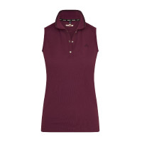 Polo sem mangas Euro-Star Carmella Fruta silvestre escura Vermelho