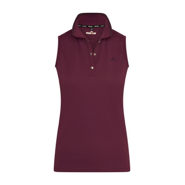 Polo sem mangas Euro-Star Carmella Fruta silvestre escura Vermelho Polo sem mangas Euro-Star Carmella Fruta silvestre escura Vermelho