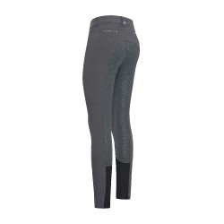 Calça de equitação Euro-Star Arista Fashion Diamond FullGrip Periscópio Cinzento