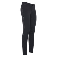 Calça de equitação Euro-Star Indigo Diam. Softshell FullGrip Preto