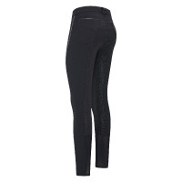 Calça de equitação Euro-Star Indigo Diam. Softshell FullGrip Preto