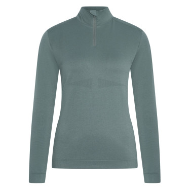 Top com meio zíper Euro-Star Maggy Castanho escuro Azul Top com meio zíper Euro-Star Maggy Castanho escuro Azul