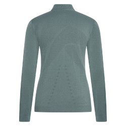 Top com meio zíper Euro-Star Maggy Castanho escuro Azul Top com meio zíper Euro-Star Maggy Castanho escuro Azul