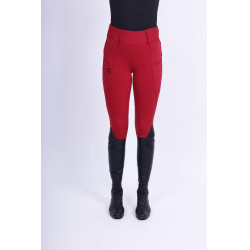 Legging de equitação Easy Rider Don FullGrip Romã Vermelho Legging de equitação Easy Rider Don FullGrip Romã Vermelho