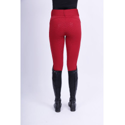 Legging de equitação Easy Rider Don FullGrip Romã Vermelho Legging de equitação Easy Rider Don FullGrip Romã Vermelho