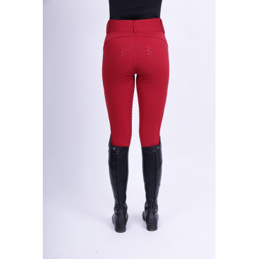 Legging de equitação Easy Rider Don FullGrip Romã Vermelho Legging de equitação Easy Rider Don FullGrip Romã Vermelho