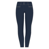 Calça de equitação Easy Rider Amara FullGrip Azul-marinho